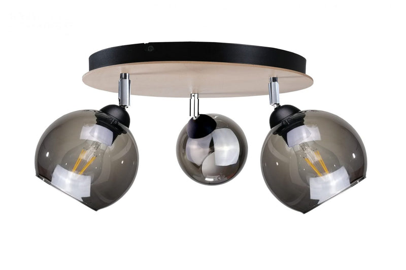 Keter Lighting Yuno 3L ceiling lamp E27 H 24.0cm