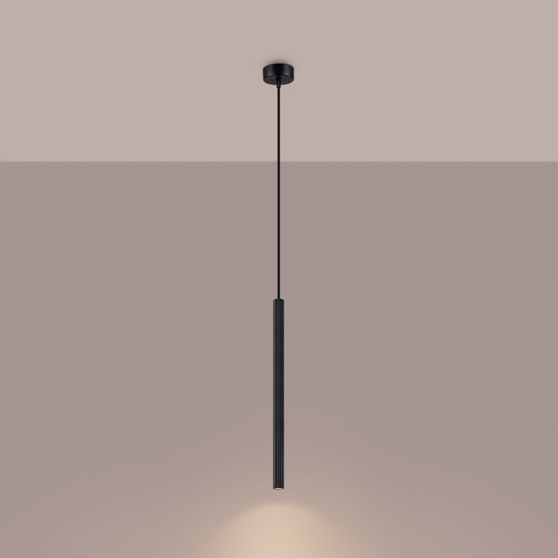 Pendant lamp Sollux Lighting Arche 1 G9 steel black