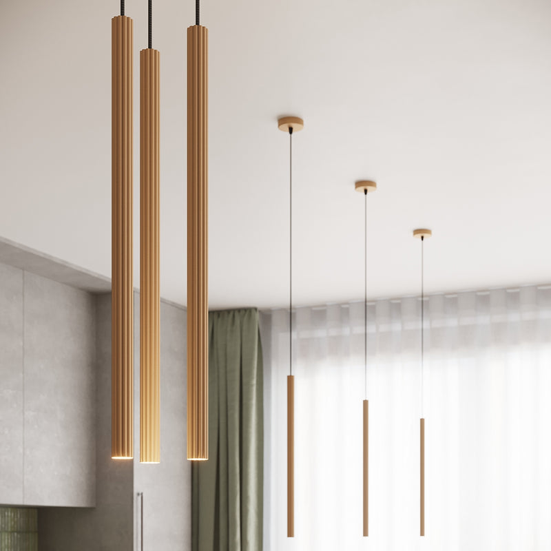 Pendant lamp Sollux Lighting Arche 1 G9 steel gold