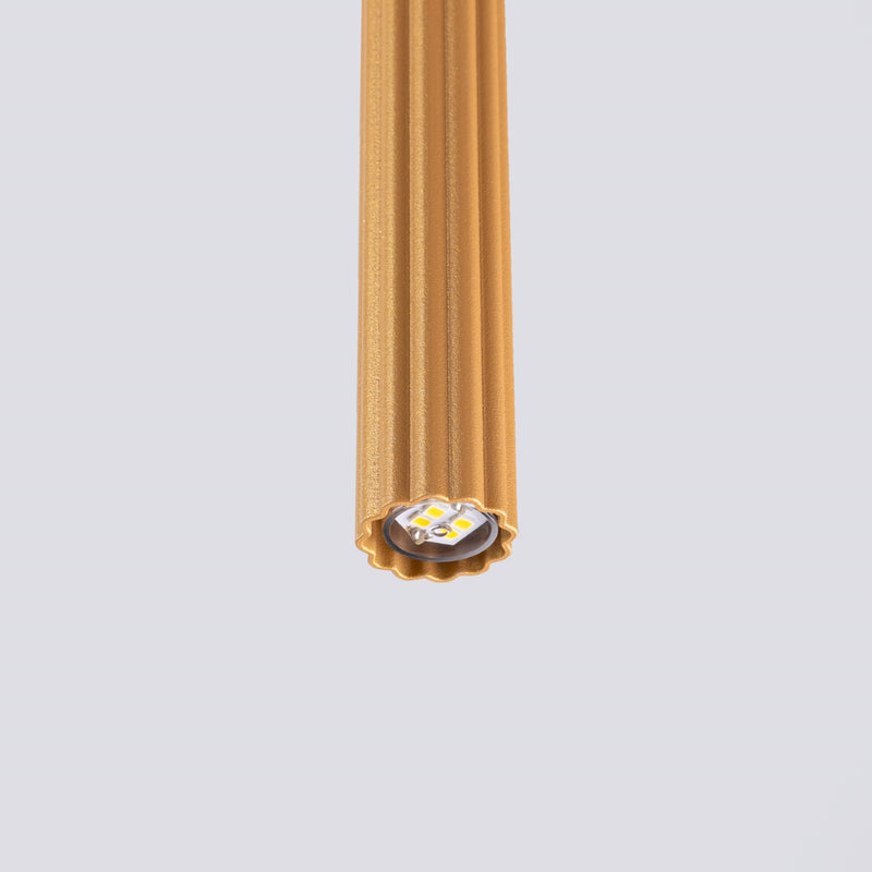 Pendant lamp Sollux Lighting Arche 1 G9 steel gold