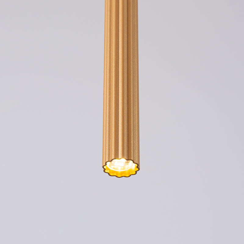 Pendant lamp Sollux Lighting Arche 1 G9 steel gold