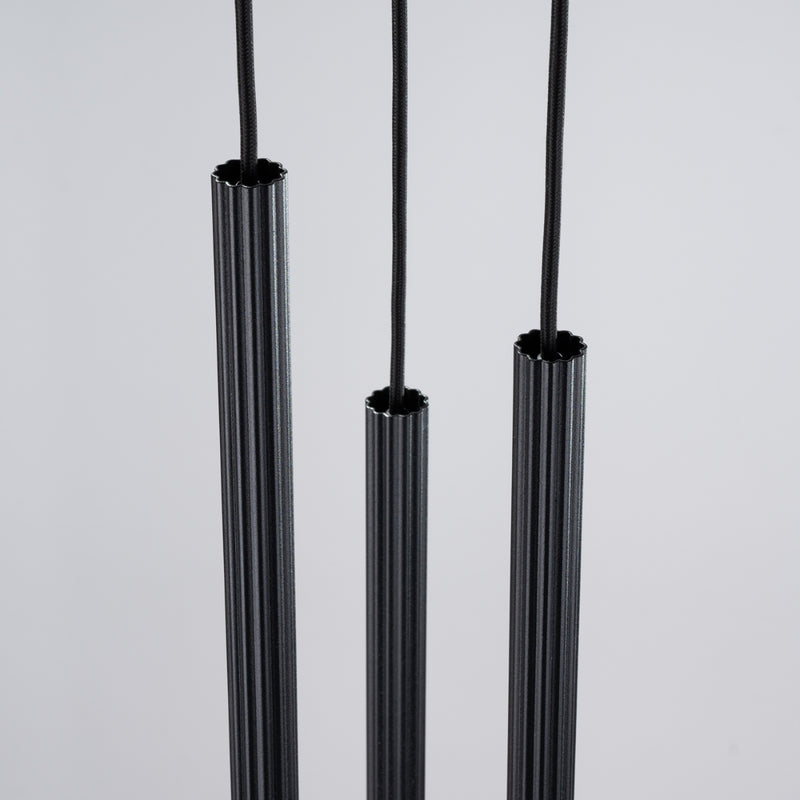 Pendant lamp Sollux Lighting Arche 3 G9 steel black