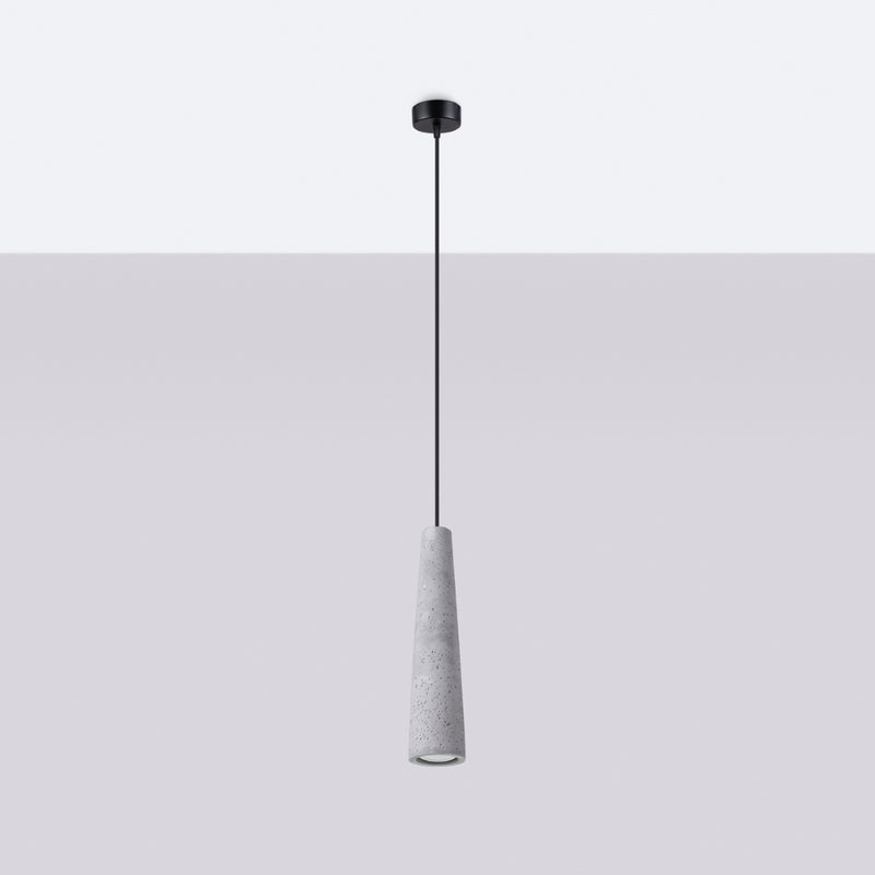 Pendant lamp Sollux Lighting Electra 1 GU10 concrete gray