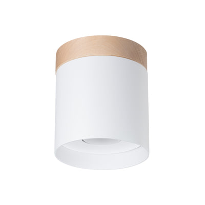 Ceiling spot Sollux Lighting Rif 1 GU10 wood white