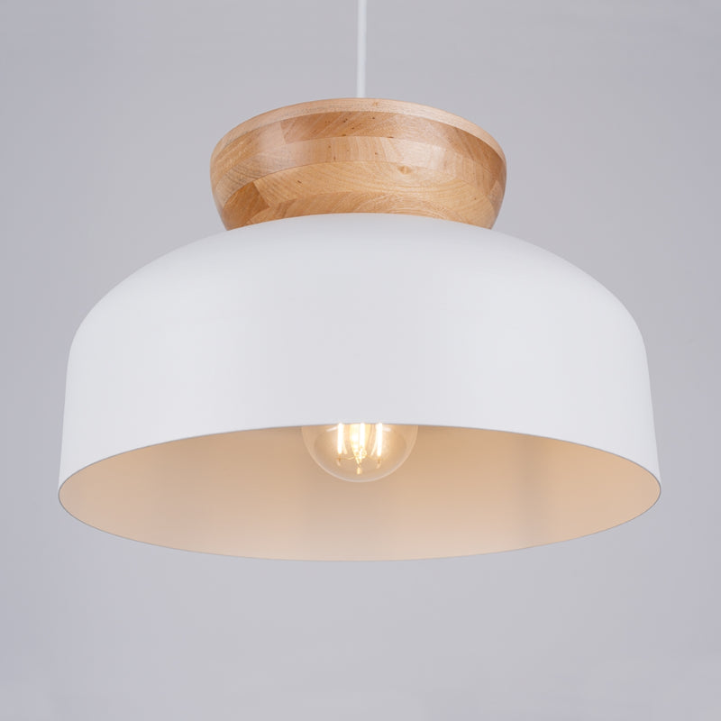 Pendant lamp Sollux Lighting Marion 1 E27 wood white