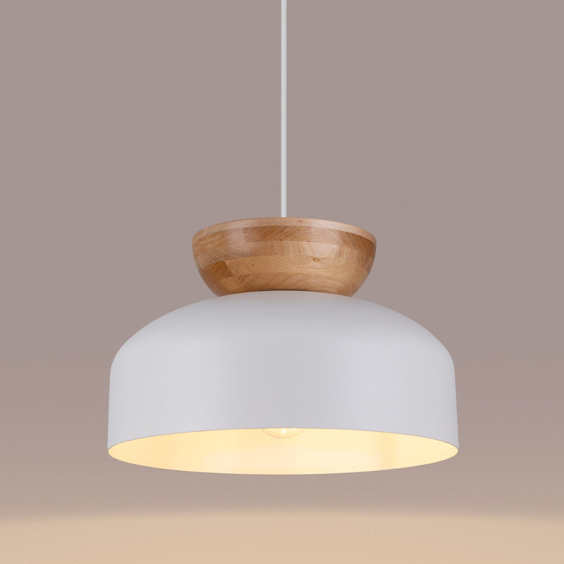 Pendant lamp Sollux Lighting Marion 1 E27 wood white