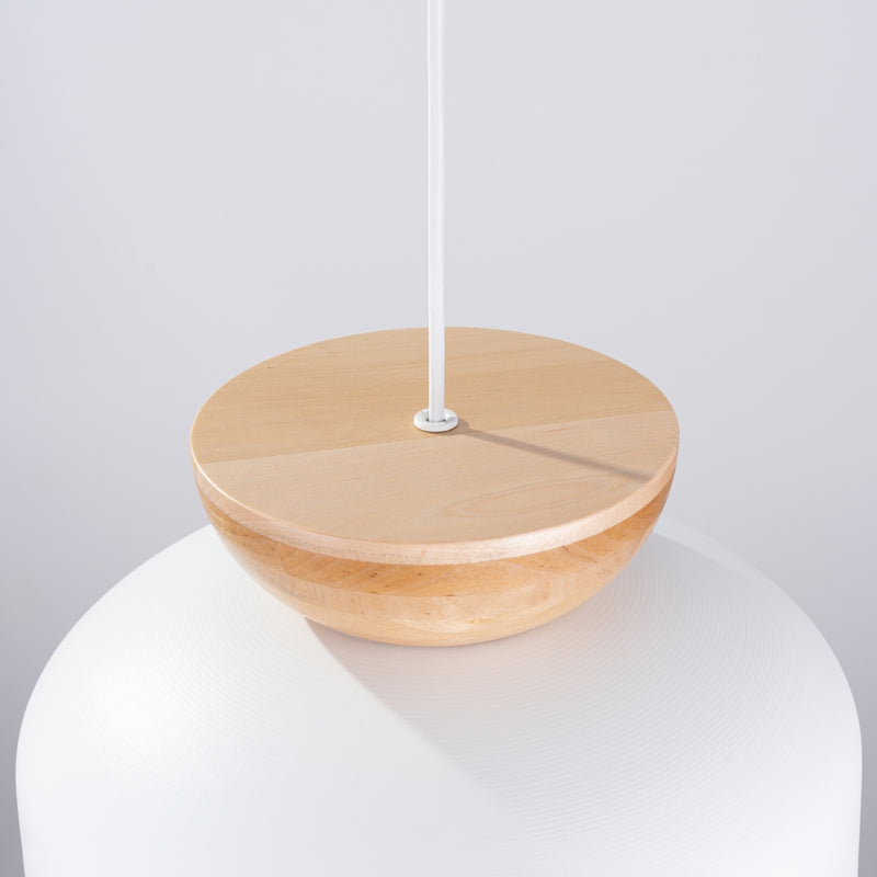 Pendant lamp Sollux Lighting Marion 1 E27 wood white