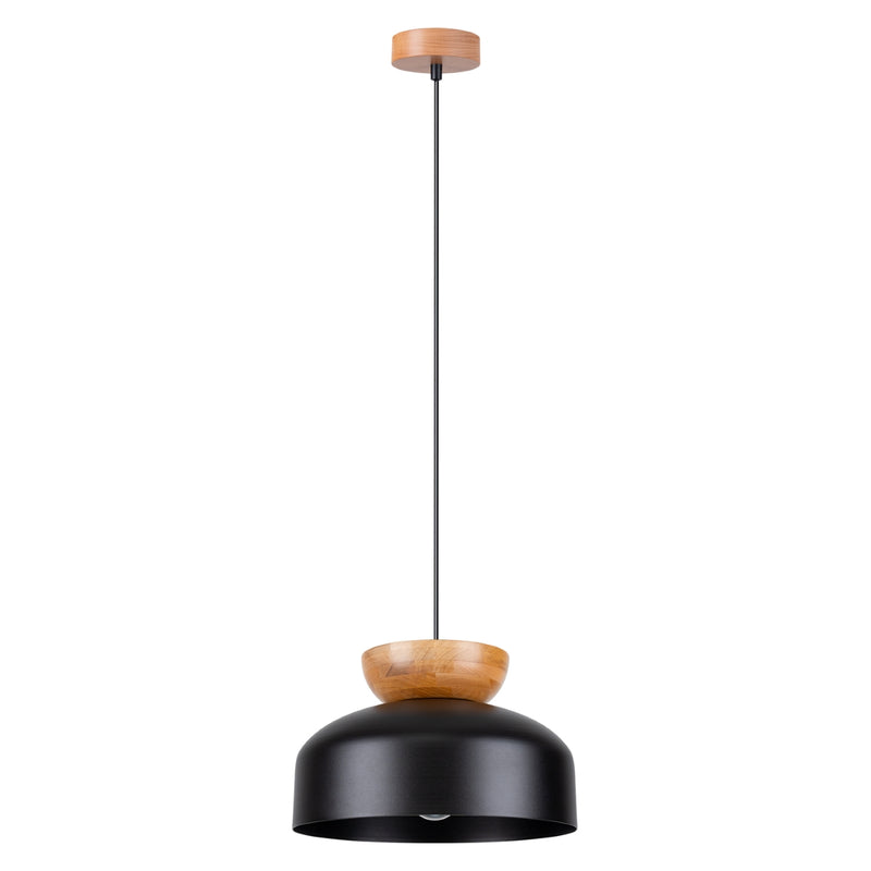 Pendant lamp Sollux Lighting Marion 1 E27 wood black