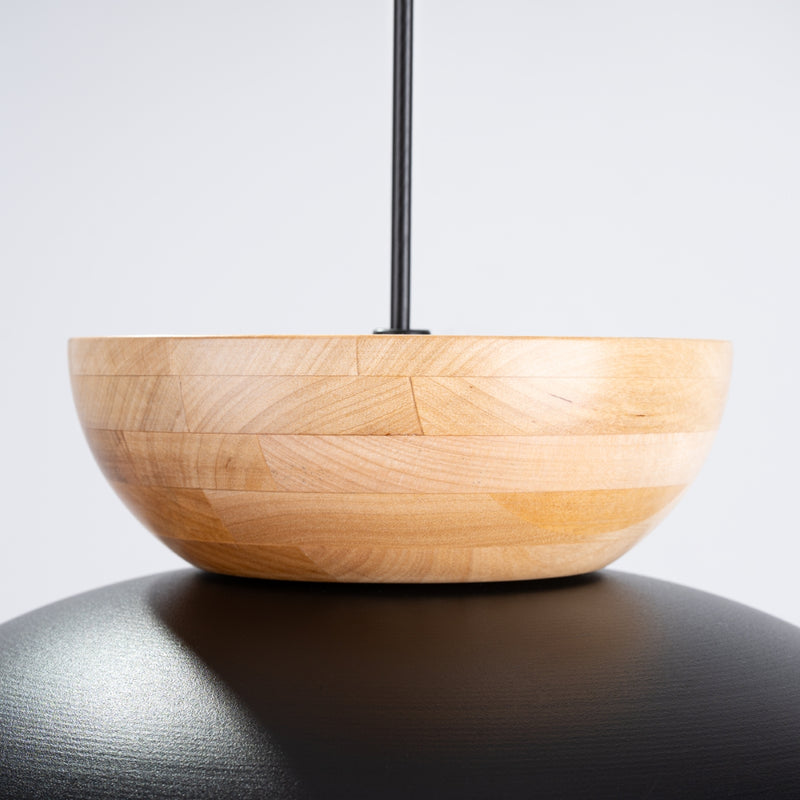 Pendant lamp Sollux Lighting Marion 1 E27 wood black