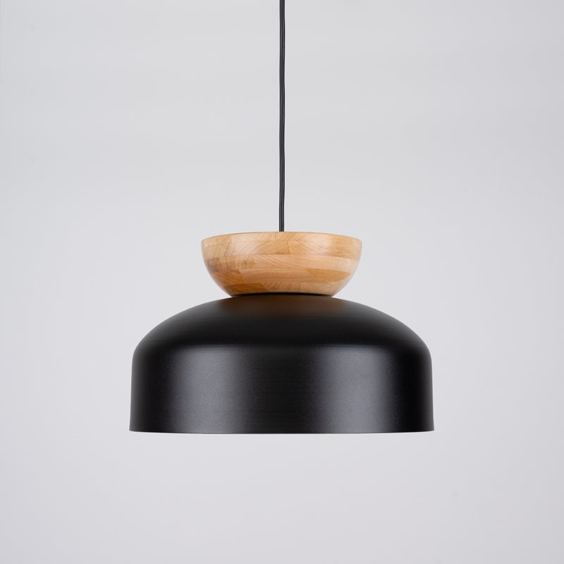 Pendant lamp Sollux Lighting Marion 1 E27 wood black