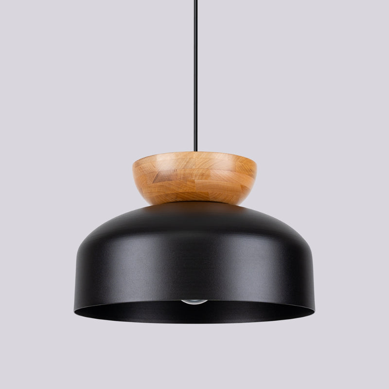 Pendant lamp Sollux Lighting Marion 1 E27 wood black