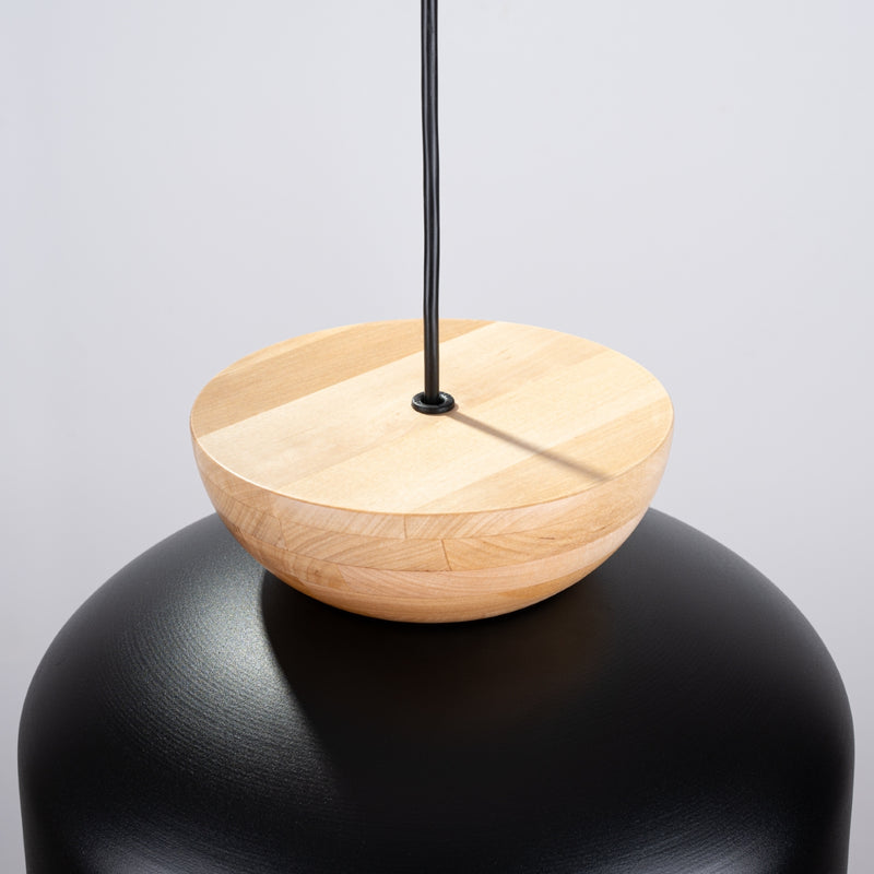 Pendant lamp Sollux Lighting Marion 1 E27 wood black