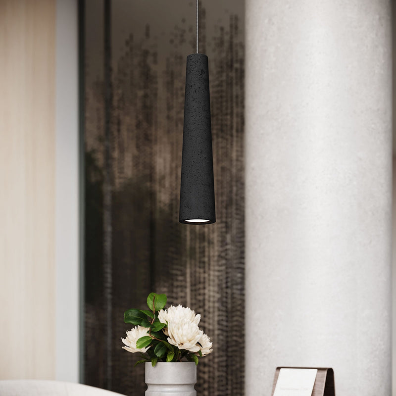 Pendant lamp Sollux Lighting Electra 1 GU10 concrete black