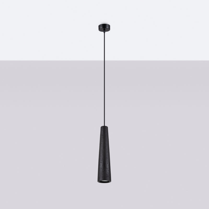 Pendant lamp Sollux Lighting Electra 1 GU10 concrete black