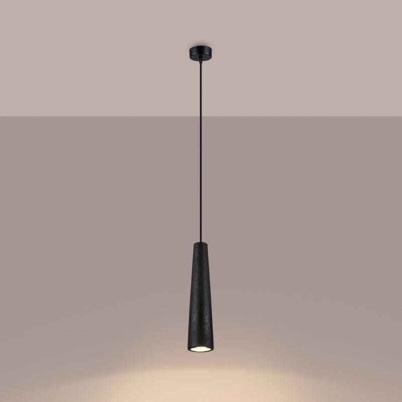 Pendant lamp Sollux Lighting Electra 1 GU10 concrete black