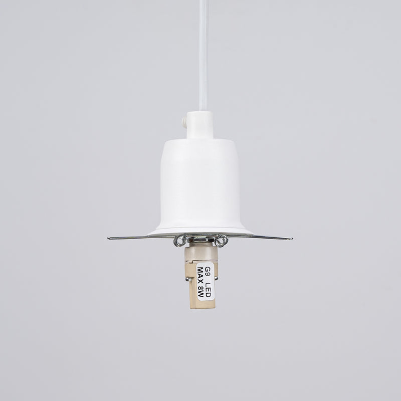 Pendant lamp Sollux Lighting Hyperion 1 G9 steel white