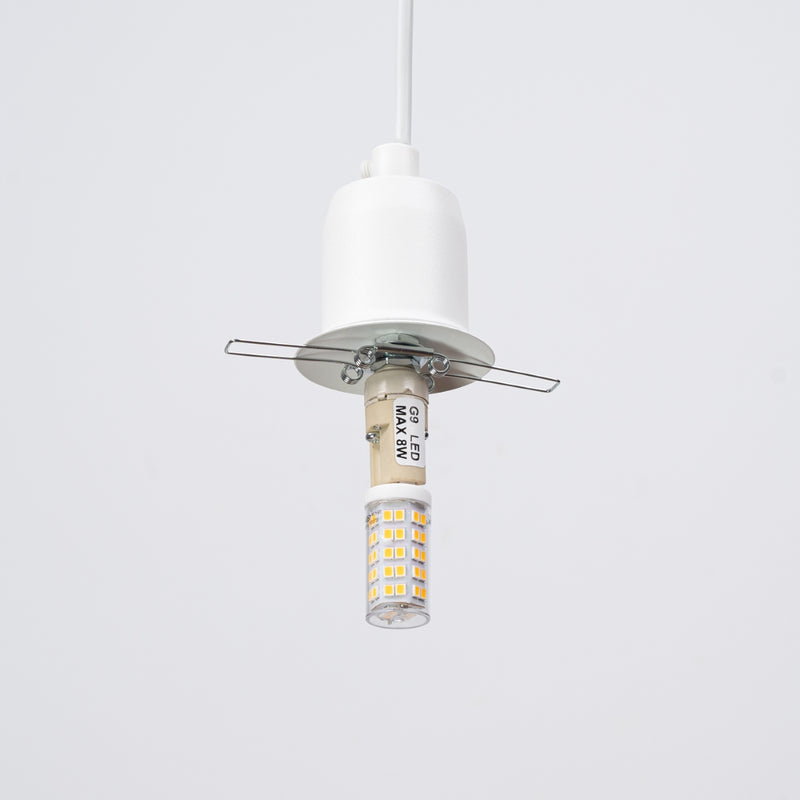 Pendant lamp Sollux Lighting Hyperion 1 G9 steel white