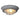 Mexlite Lisanne 1L flush mount ceiling lamp grey E27, D 29cm