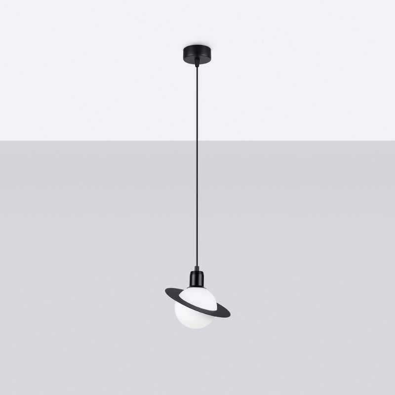 Pendant lamp Sollux Lighting Hyperion 1 G9 steel black