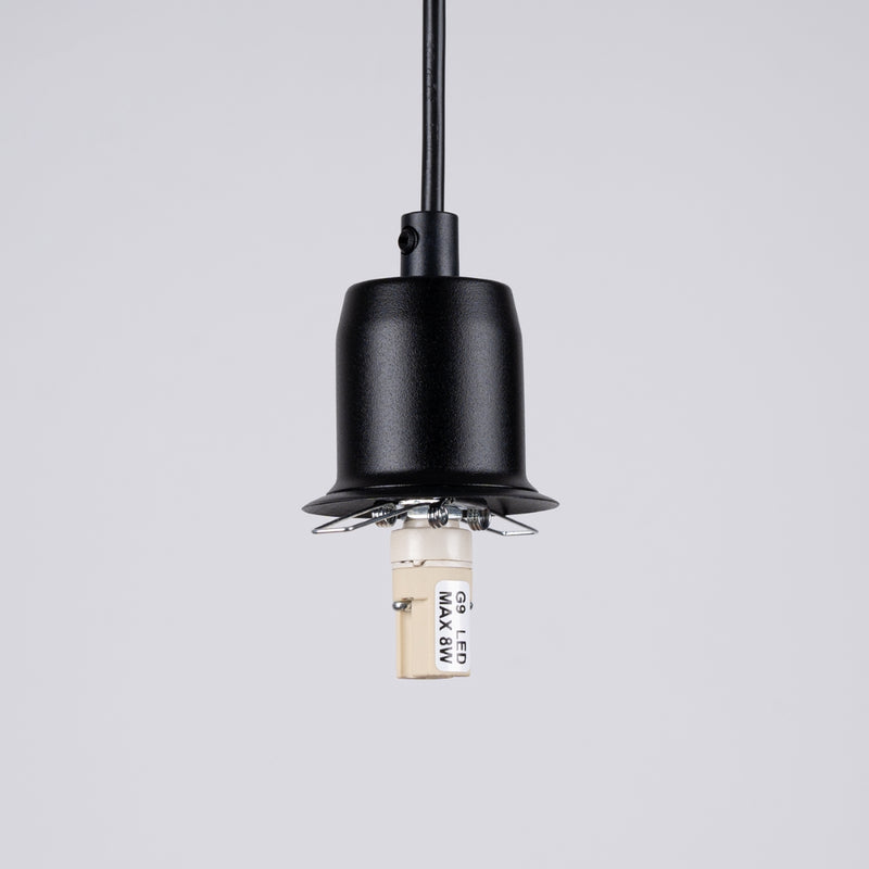 Pendant lamp Sollux Lighting Hyperion 1 G9 steel black