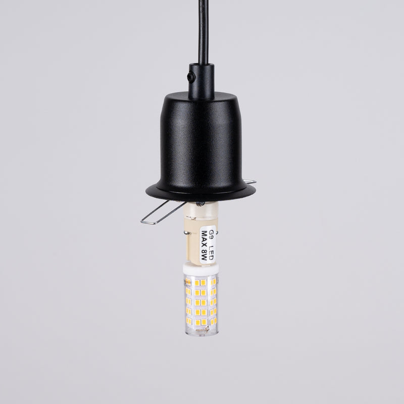 Pendant lamp Sollux Lighting Hyperion 1 G9 steel black