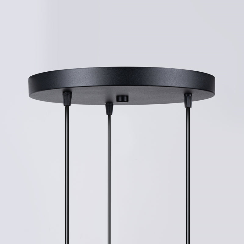 Pendant lamp Sollux Lighting Hyperion 3 G9 steel black