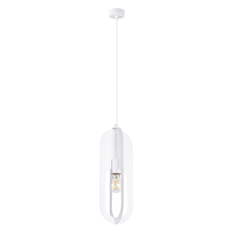 Pendant lamp Sollux Lighting Nicus 1 E27 steel white