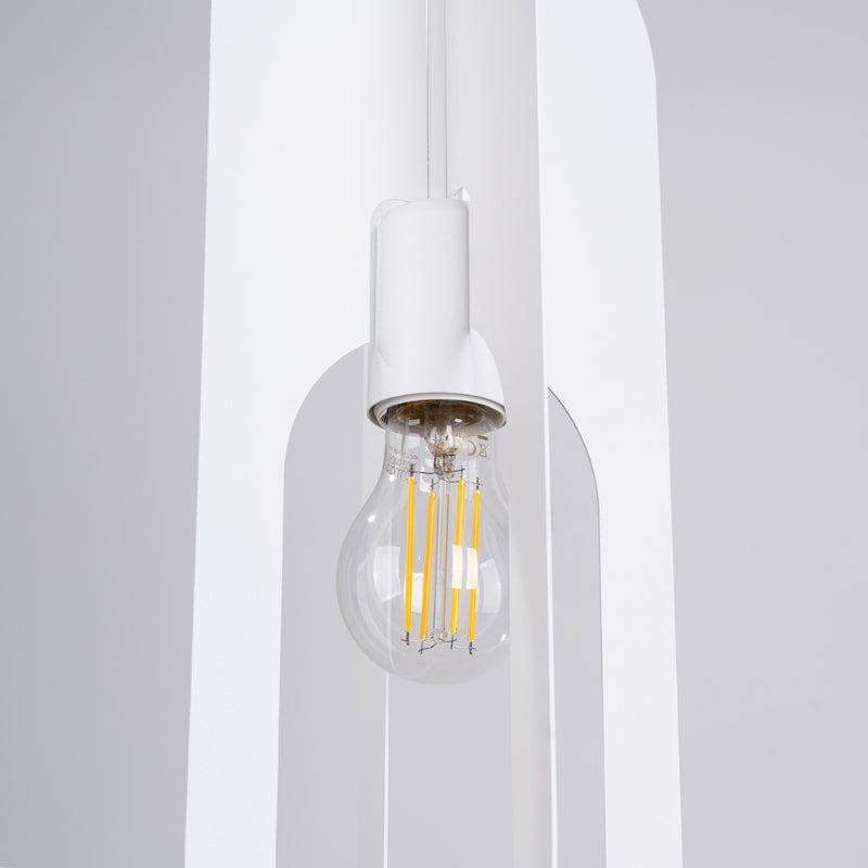 Pendant lamp Sollux Lighting Nicus 1 E27 steel white