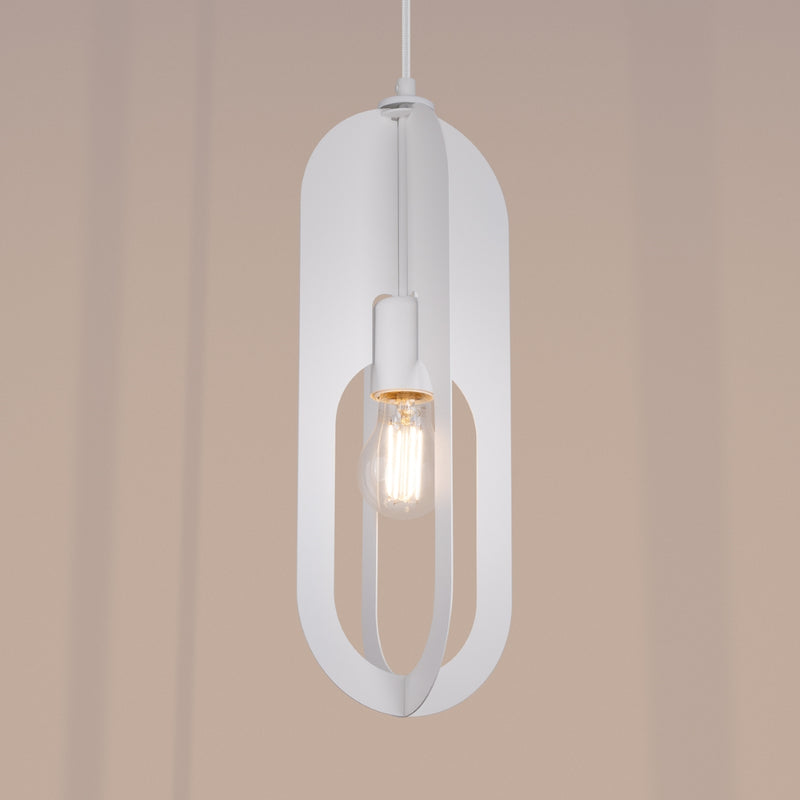 Pendant lamp Sollux Lighting Nicus 1 E27 steel white