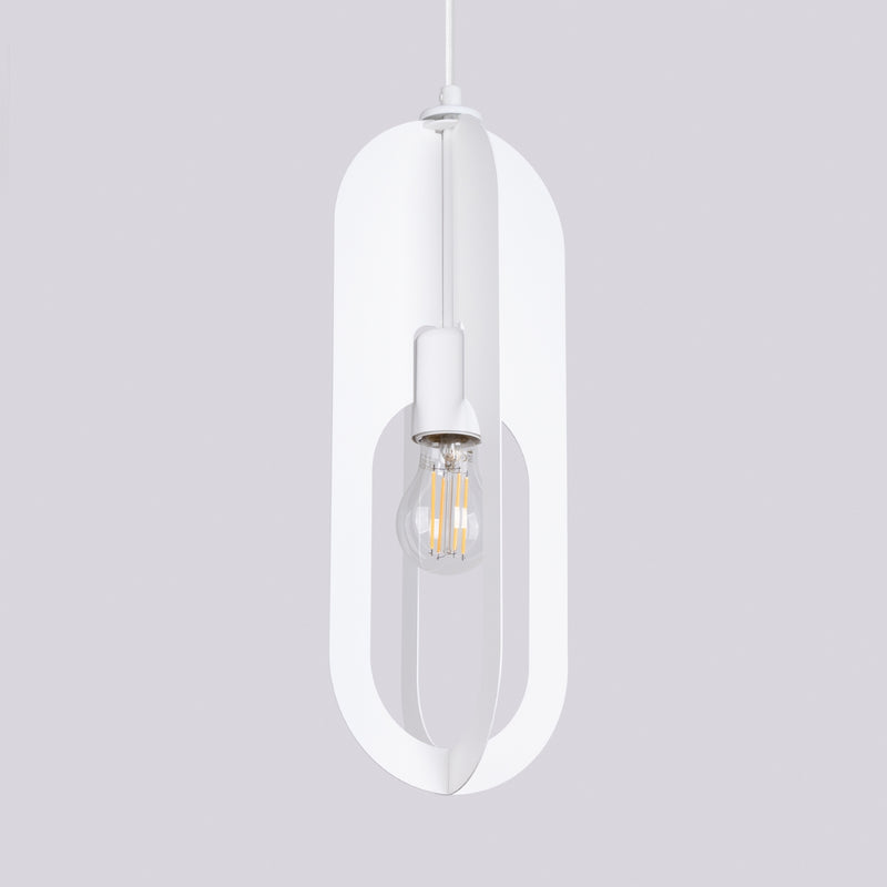 Pendant lamp Sollux Lighting Nicus 1 E27 steel white