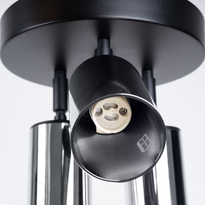 Ceiling spot Sollux Lighting Winx 3 GU10 steel black