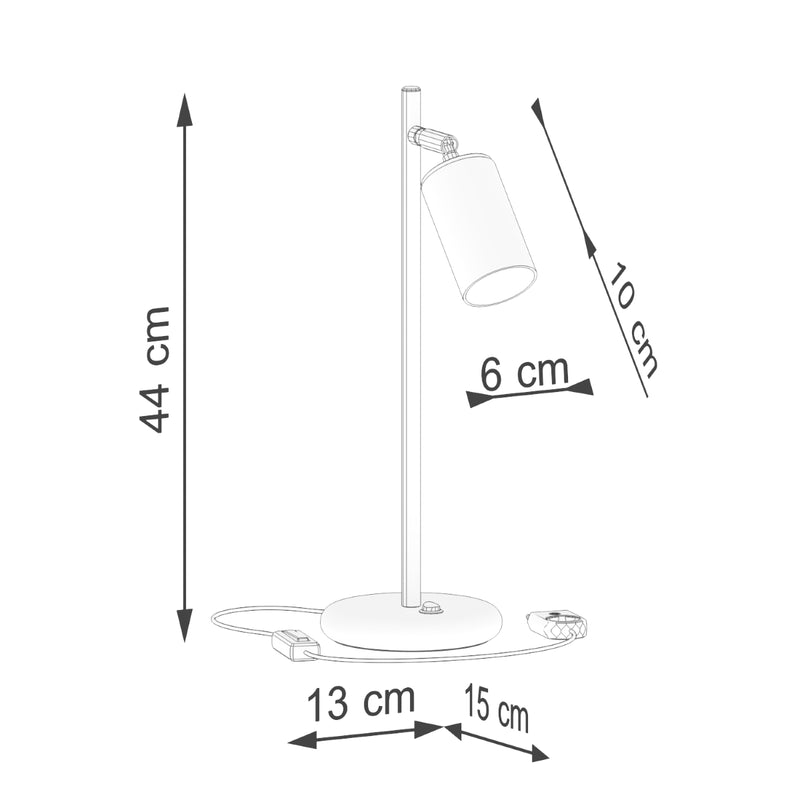 reading lamps Sollux Lighting Winx 1 GU10 steel black