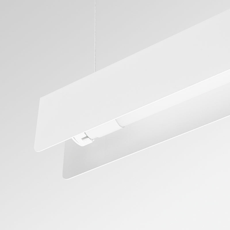 Linear suspension lamp Sollux Lighting Spark 1 G13 steel white