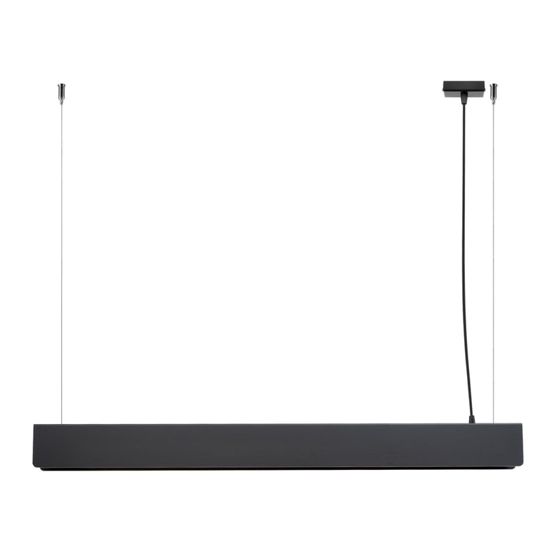 Linear suspension lamp Sollux Lighting Spark 1 G13 steel black