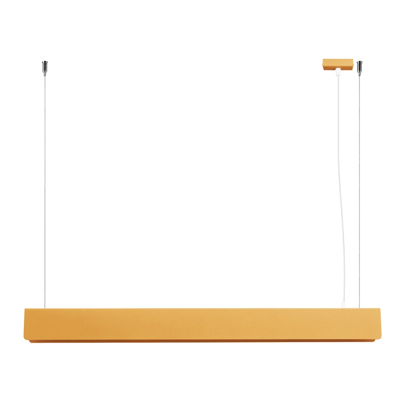 Linear suspension lamp Sollux Lighting Spark 1 G13 steel gold