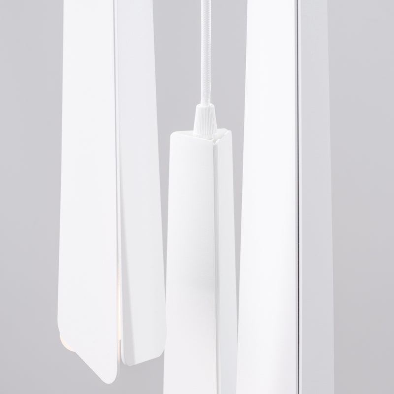 Pendant lamp Sollux Lighting Prysm 3 G9 steel white