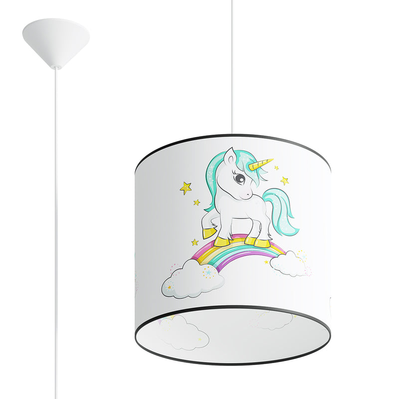 Pendant lamp Sollux Lighting Jednoroec 30 1 E27 PVC multicolour