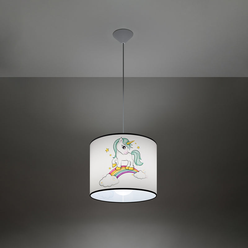 Pendant lamp Sollux Lighting Jednoroec 30 1 E27 PVC multicolour