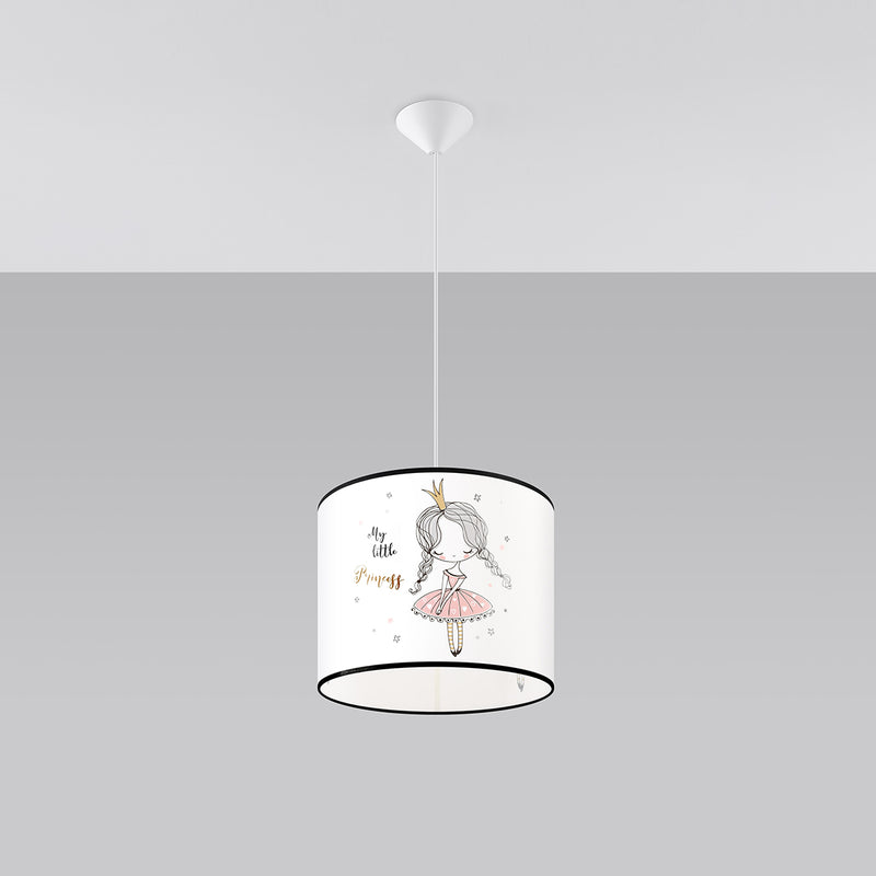 Pendant lamp Sollux Lighting Princess 1 E27 PVC multicolour