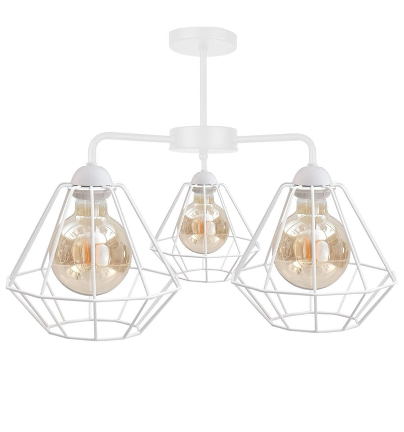 Keter Lighting Foskal 3L chandelier E27 H 38.0cm