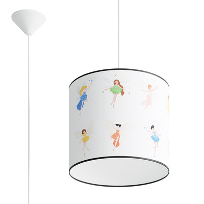 Pendant lamp Sollux Lighting Wrki 40 1 E27 PVC multicolour