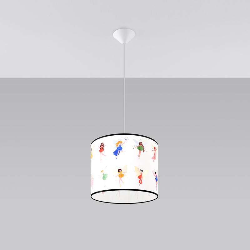 Pendant lamp Sollux Lighting Wrki 40 1 E27 PVC multicolour