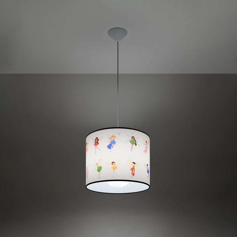 Pendant lamp Sollux Lighting Wrki 40 1 E27 PVC multicolour