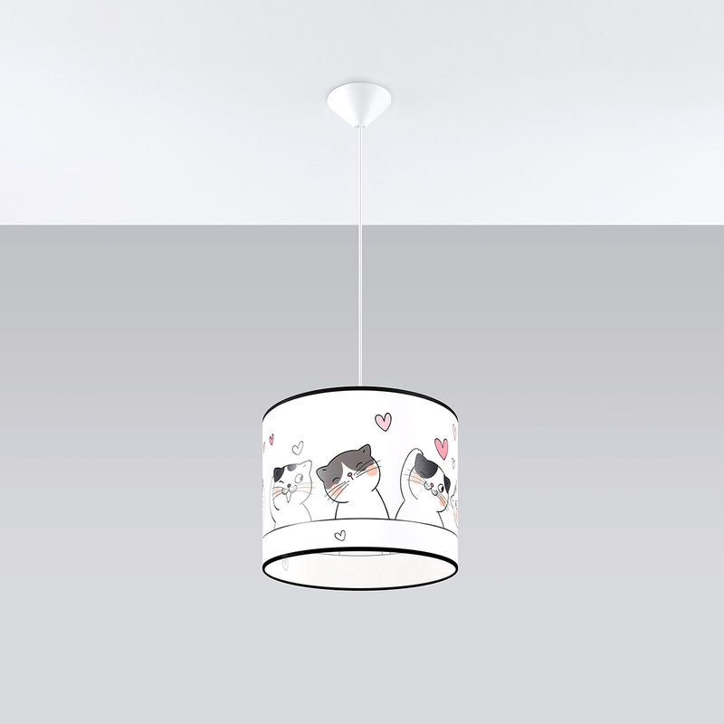 Pendant lamp Sollux Lighting Cat 1 E27 PVC multicolour