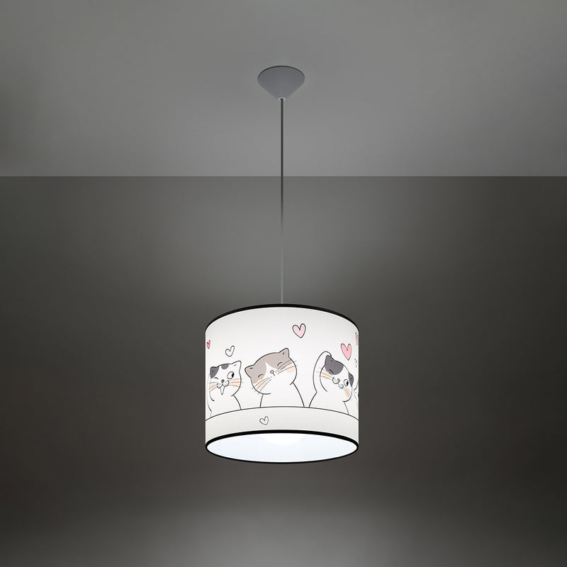 Pendant lamp Sollux Lighting Cat 1 E27 PVC multicolour