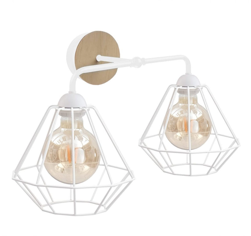 Keter Lighting Foskal 2L wall sconce lamp E27 H 30.0cm