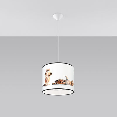 Pendant lamp Sollux Lighting Koty 1 E27 PVC multicolour