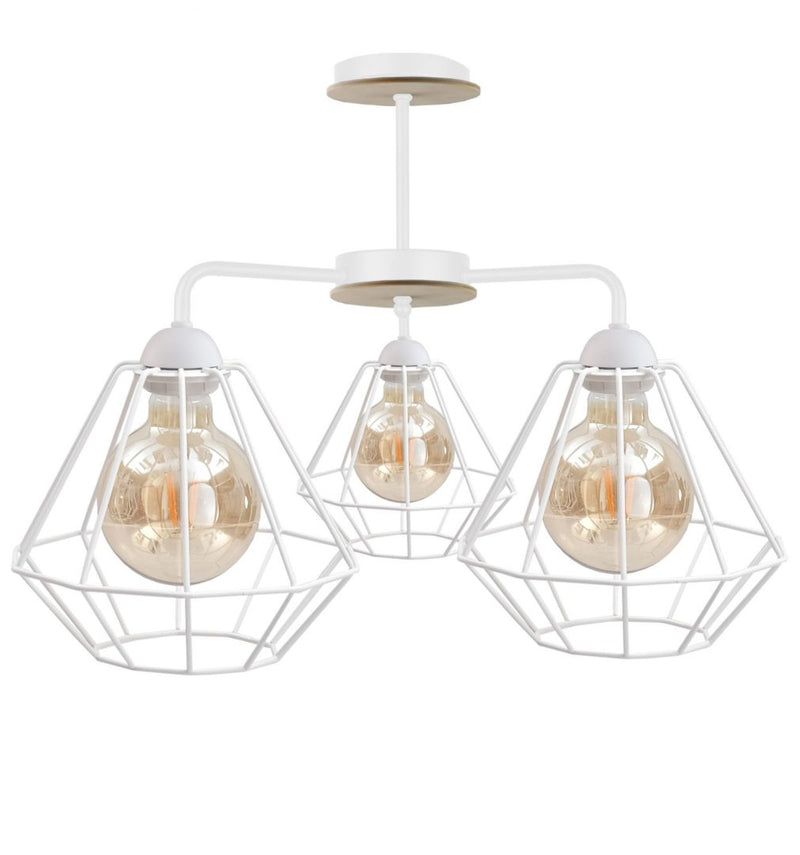 Keter Lighting Foskal 3L chandelier E27 H 38.0cm