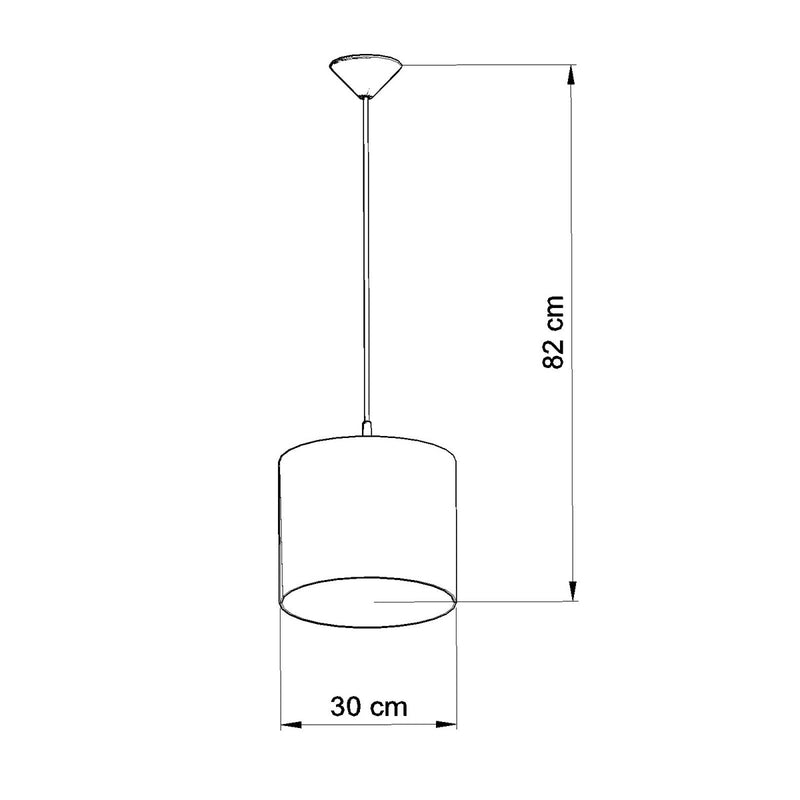 Pendant lamp Sollux Lighting Sowy 1 E27 PVC multicolour