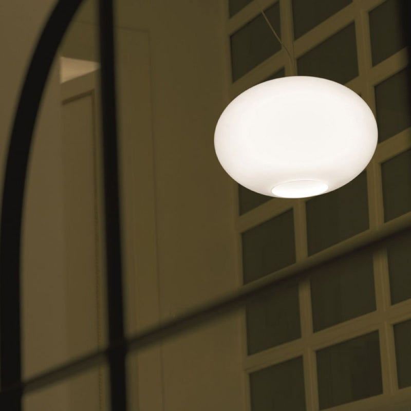 Lampada a sospensione Prandina ZERO S7 bianco opalino E27